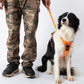 Vibe Geeks Ultimate 2-in-1 Reflective No-pull Dog Harness with Retractable Leash and Control Handle - Blue - M