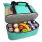 Vibe Geeks 2 in 1 Mesh Beach Tote Bag with Insulated Cooler - Blue