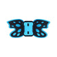 Gopro Helmet Mount Adapter - Butterfly Design - Fluorescent Green