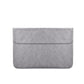 Horizontal Magnetic Leather Laptop Inner Bag - Invisible Buckle - Grey