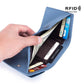 Compact Rfid Leather Coin Purse Wallet - Secure & Stylish - Dark Green