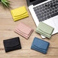 Compact Rfid Leather Coin Purse Wallet - Secure & Stylish - Dark Green