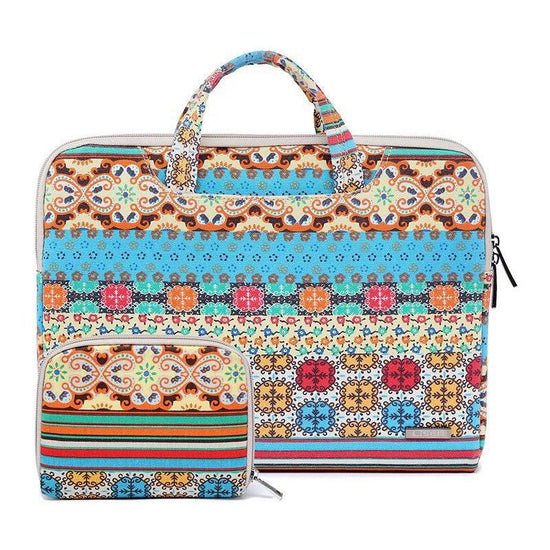 11.6 Inch Simple Business Laptop Bag With Liner - Ls-116 - Canvas Bohemia