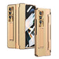 For Samsung Galaxy z Fold4 5G Full Coverage Phone Case with Hinge - Integrated Design - Gold + Gold