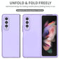 For Samsung Galaxy z Fold4 5G Foldable Armor Phone Case - Compact and Durable - Purple