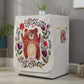 Cartoon Cotton Linen Drum Roller Washing Machine Dust Cover - 83X60X60Cm Size - Penguin