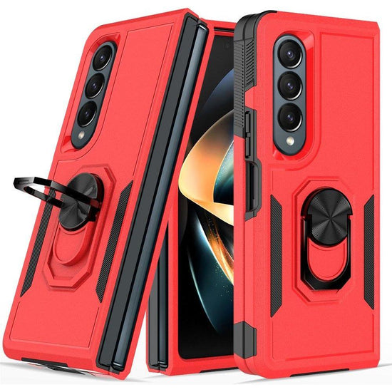 Galaxy Z Fold 4 Tpu Shockproof Case With Ring - 2 In 1 Design