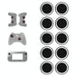 10-piece Luminous Gamepad Button Caps for Ps5 / Ps4 / Ps3 / Xbox one / 360 / Pro / Series x / s - Black White Circle