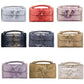 Sequin Snake Print Wrist Bag - Multifunctional Chain Wallet - Khaki