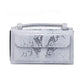 Sequin Snake Print Wrist Bag - Multifunctional Chain Wallet - Khaki