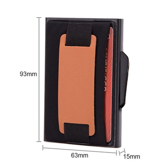 Pop-up Rfid Wallet with Anti-magnetic Protection - Grey