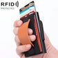 Pop-up Rfid Wallet with Anti-magnetic Protection - Grey