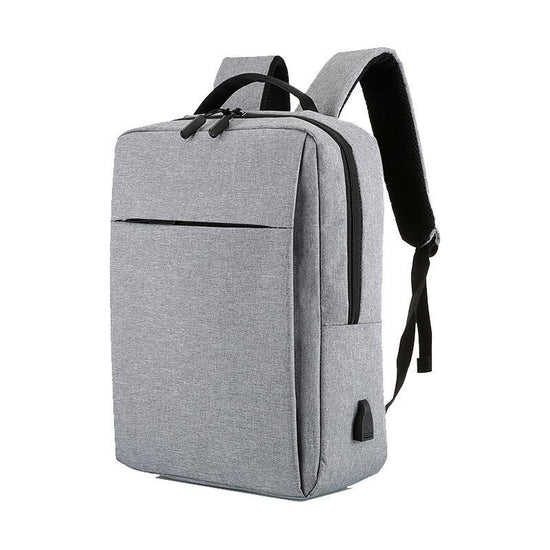 15.6 Laptop Backpack With Usb Charging - Waterproof Oxford Cloth Large Capacity - Grey