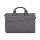 Portable 13.3 Laptop / Tablet Bag With Dual Pockets And Soft Handle - Grey