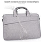 Portable 14.1 Laptop Tablet Bag With Dual Pockets And Soft Handle - Grey