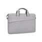 Portable Laptop Tablet Bag - 15.4 Inch Double Side Pockets Soft Handle Oxford Cloth - Grey