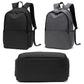 Multifunctional Fabric Oxford Laptop Backpack - Grey