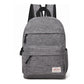 Versatile Canvas Laptop Backpack For 13-15 Inch - 36X25X10Cm - Grey