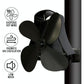 4-Blade Heat Powered Fireplace Stove Fan - Aluminum