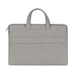 Waterproof Portable One-Shoulder Handbag For 13.3 Laptops With Hidden Zipper And Suitcase Belt - Light Grey