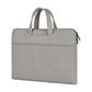 Waterproof Portable One-Shoulder Handbag For 13.3 Laptops With Hidden Zipper And Suitcase Belt - Light Grey