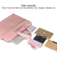 Waterproof Portable One-Shoulder Handbag For 13.3 Laptops With Hidden Zipper And Suitcase Belt - Light Grey