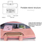 Waterproof Portable One-Shoulder Handbag For 13.3 Laptops With Hidden Zipper And Suitcase Belt - Light Grey