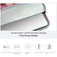 Waterproof Portable One-Shoulder Handbag For 13.3 Laptops With Hidden Zipper And Suitcase Belt - Light Grey