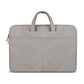 Waterproof Portable One-Shoulder Handbag For 13.3 Laptops With Strap & Magic Stick - Light Grey