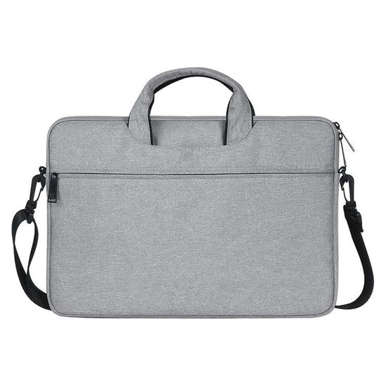 Waterproof Oxford Cloth One-Shoulder Handbag For 15.6 Laptops - Hidden Portable Strap - Light Grey