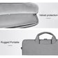 Waterproof Oxford Cloth One-Shoulder Handbag For 15.6 Laptops - Hidden Portable Strap - Light Grey
