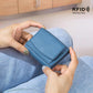 Compact Rfid Leather Coin Purse Wallet - Secure & Stylish - Red