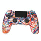 Wireless Bluetooth Game Controller for Ps4 with Dual Vibration and Light Strip - Fire Ghost