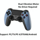 Wireless Bluetooth Gamepad Controller for Ps4 - Battle Gray with Light Bar - Elegant White