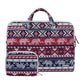 11.6 Inch Simple Business Laptop Bag With Liner - Ls-116 - Canvas Vintage Pattern Pink