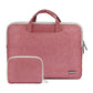 11.6 Inch Simple Business Laptop Bag With Liner - Ls-116 - Canvas Vintage Pattern Pink