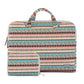 11.6 Inch Simple Business Laptop Bag With Liner - Ls-116 - Canvas Vintage Pattern Pink