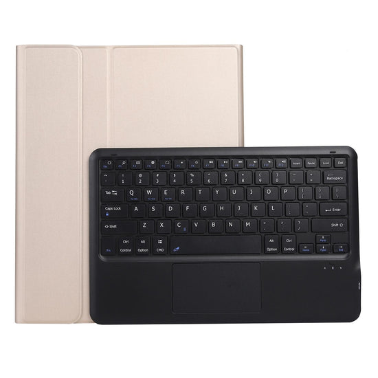 Detachable Bluetooth Keyboard Tablet Case For Ipad Pro 12.9 - Ultra-Thin With Touchpad Pen Slot & Holder - Gold