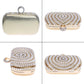 Stylish Pearl Handbag For Fashion Banquets And Parties - Gold
