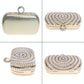 Stylish Pearl Handbag For Fashion Banquets And Parties - Gold