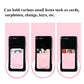 Lycra Phone Card Holder Stretch Back Sticker Wallet For Cards Bus Pass Bank Fits Most Phones - Dark Blue