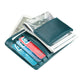 Leather Rfid Card Holder Wallet - Crazy Horse - Blue