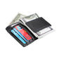 Leather Rfid Card Holder Wallet - Crazy Horse - Blue