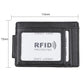 Leather Rfid Card Holder Wallet - Crazy Horse - Blue