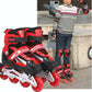 Flash Straight Row Roller Skating Shoes Suit for Children and Adults - Small Size - Blue