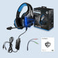 Adjustable Led Gaming Headset With Mic Blue