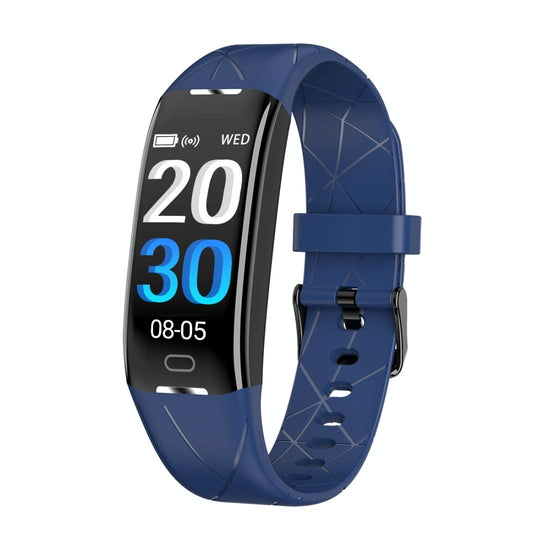 Smart Bracelet With Heart Rate Monitor And Call Reminder - Waterproof - Blue
