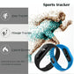 Waterproof Oled Smart Bracelet With Bluetooth Hr Monitor Pedometer And Remote Capture For Android / Ios - Blue