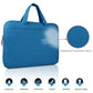 14 Inch Laptop Tablet Bag With Multiple Pockets And Soft Handle - Blue
