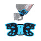 Gopro Helmet Mount Adapter - Butterfly Design - Blue